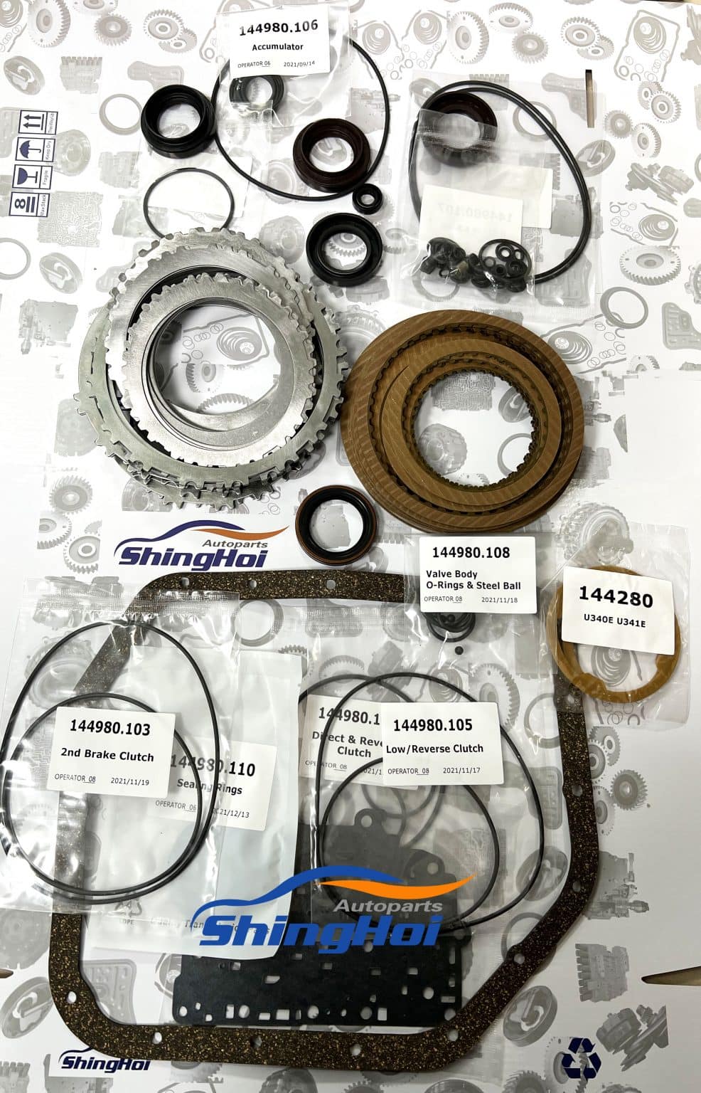 U340E U341E Transmission Master Rebuild Kit Sheng Hai Auto Parts Co
